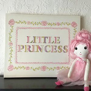 Little Princess Canvas Wall Art